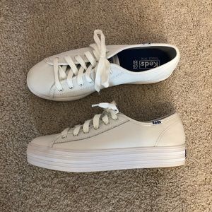 Keds Shoes - Keds Triple Kick White Sneakers Keds Shoes - Keds Triple Kick White Sneakers
